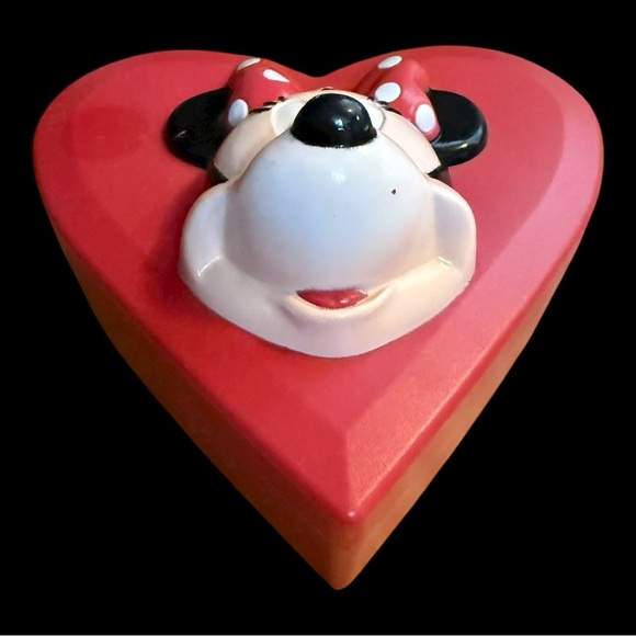 Vintage Disney Heart Shaped Minnie Mouse Box Made in USA - Picture 6 of 6